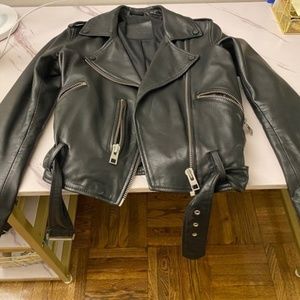 Like New ALL SAINTS Balfern Leather Biker Jacket size 4